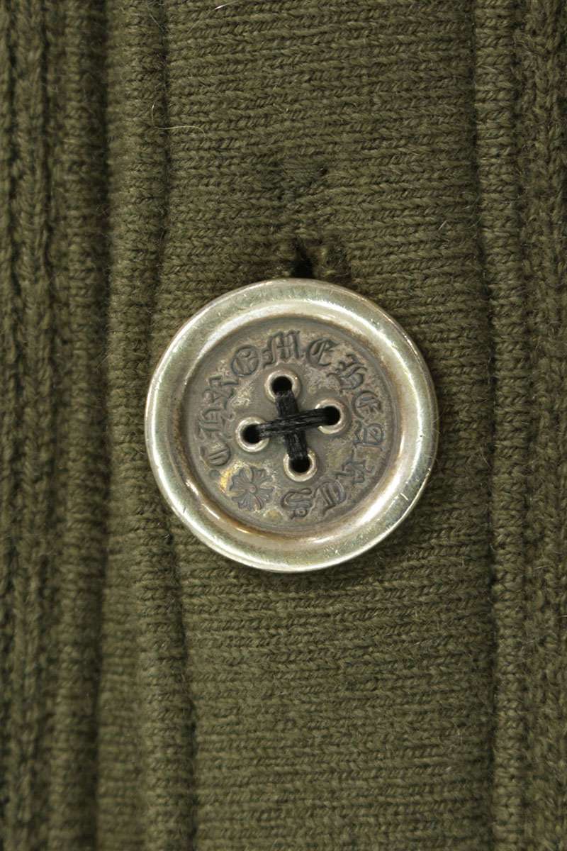 Chrome Hearts Vine Dagger Cashmere Knit Cardigan Size L