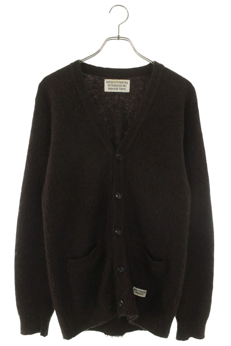WACKO MARIA FW18 Wool Mohair Cardigan Brown Size S
