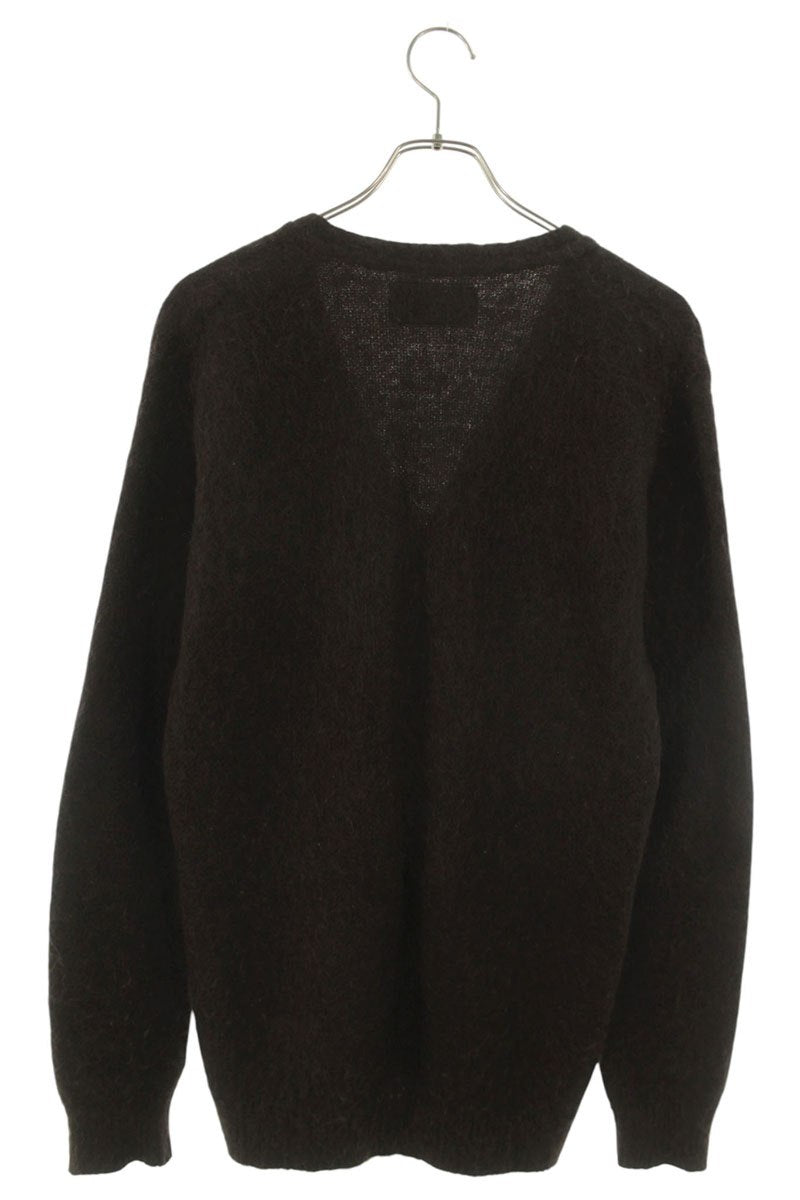 WACKO MARIA FW18 Wool Mohair Cardigan Brown Size S