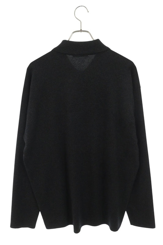 AURALEE Wool Knit Cardigan Black Size 5