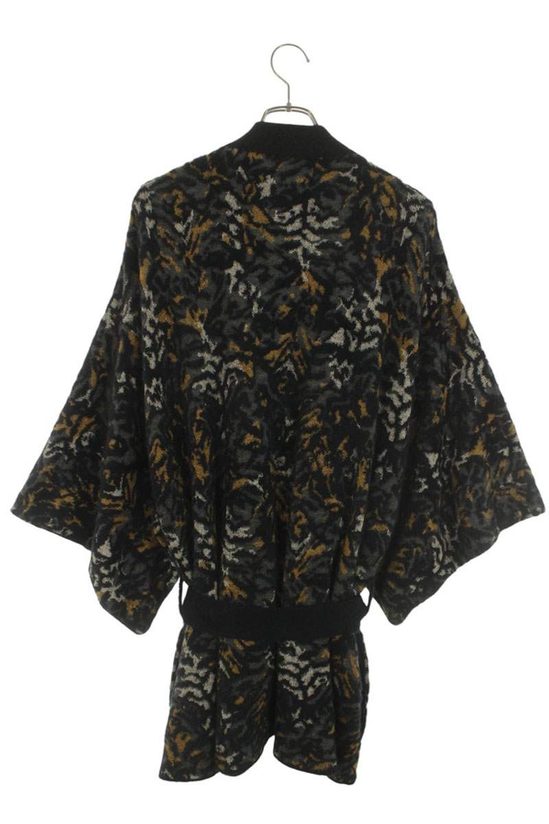 SAINT LAURENT PARIS Jacquard Knit Kimono Cardigan Size XL