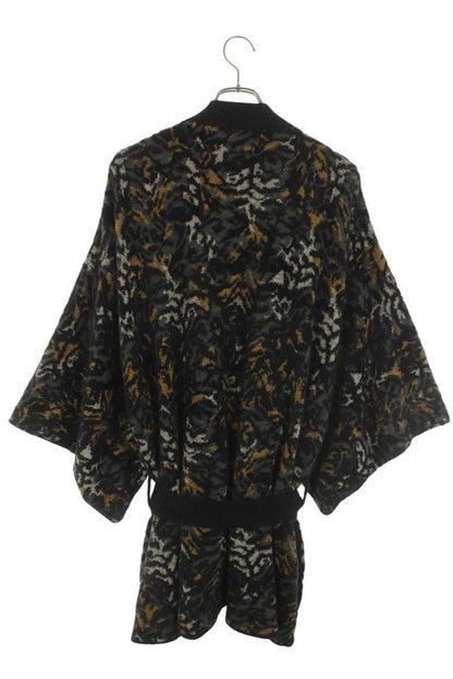 SAINT LAURENT PARIS Jacquard Knit Kimono Cardigan Size XL