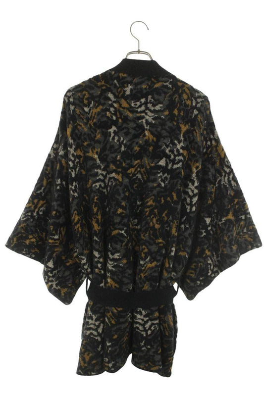 SAINT LAURENT PARIS Jacquard Knit Kimono Cardigan Size XL