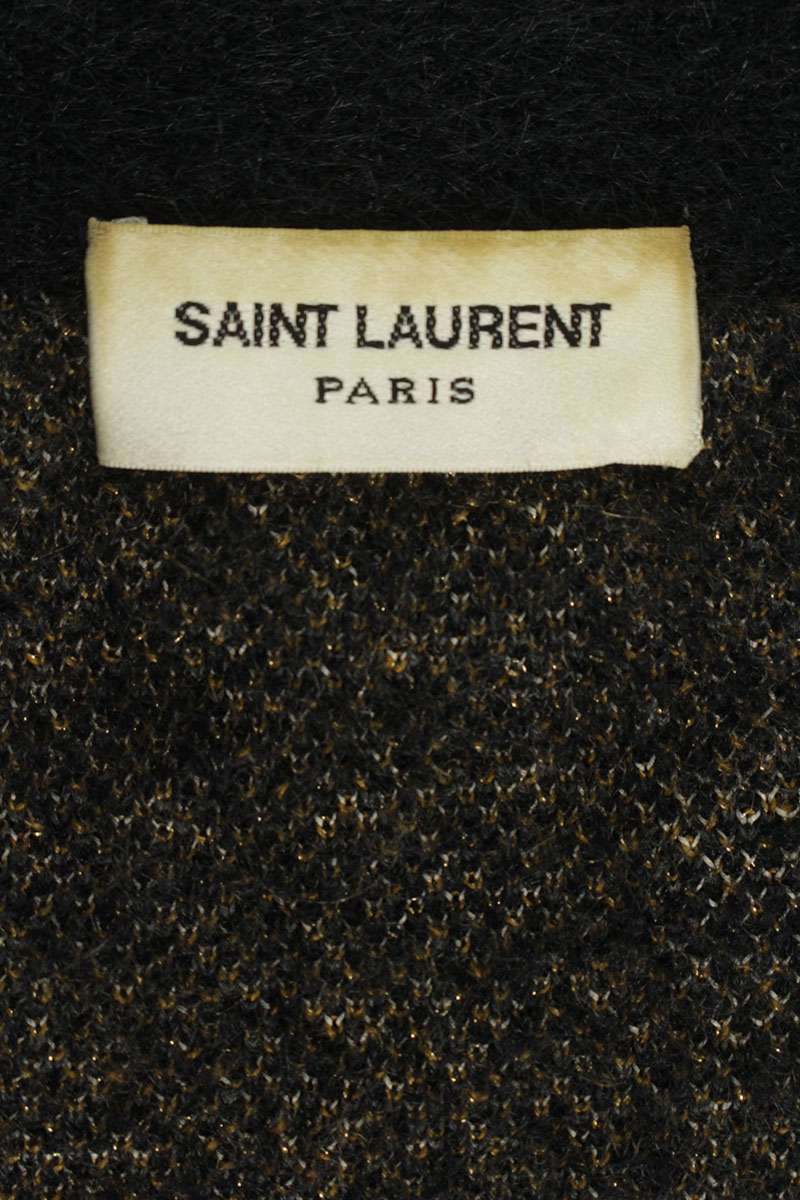 SAINT LAURENT PARIS Jacquard Knit Kimono Cardigan Size XL