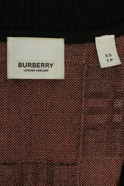 Burberry Check Cardigan Brown Multi Size XS