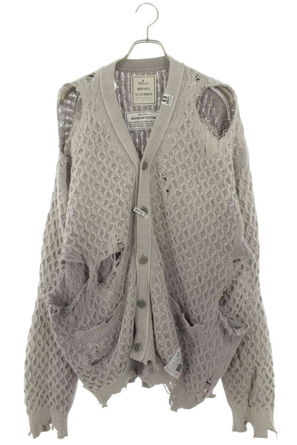 MIHARAYASUHIRO Faded Cotton Cardigan Purple Size M