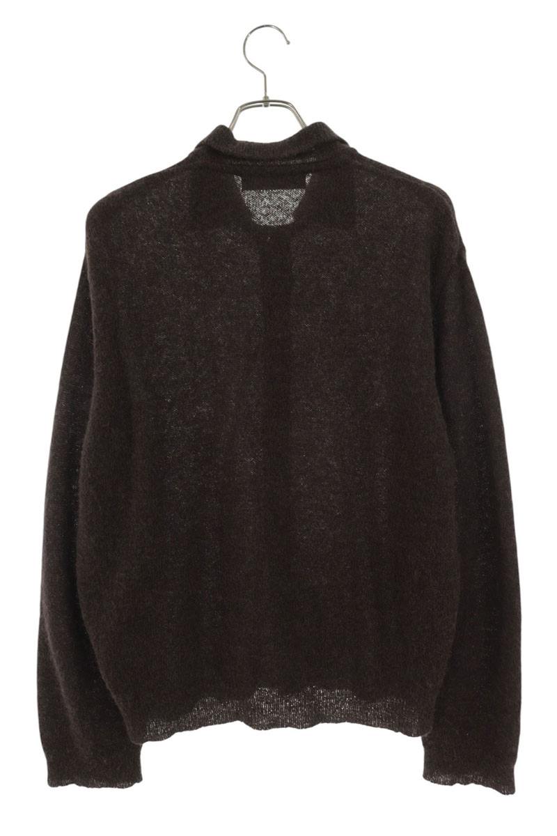 OUR LEGACY Alpaca Blend Polo Knit Cardigan Brown Size S