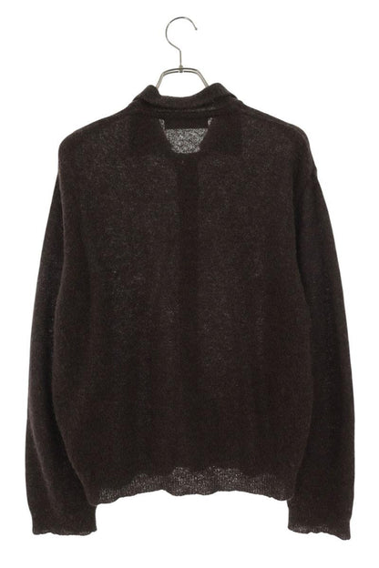 OUR LEGACY Alpaca Blend Polo Knit Cardigan Brown Size S