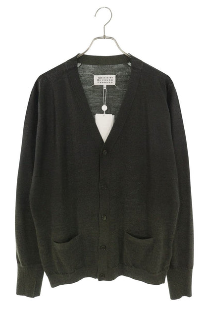 Maison Margiela Wool Blend V-Neck Cardigan Green Size L