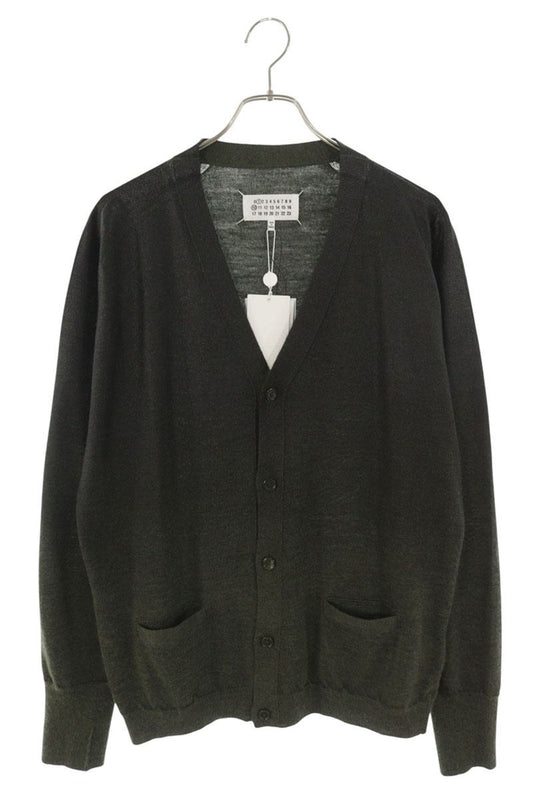 Maison Margiela Wool Blend V-Neck Cardigan Green Size L