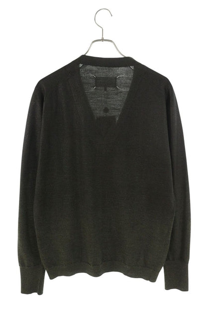 Maison Margiela Wool Blend V-Neck Cardigan Green Size L