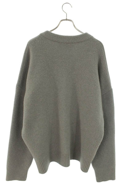 AMI Alexandre Mattiussi Alpaca Knit Cardigan Gray Size XL