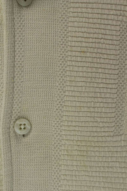 KITH Geometric Cotton Cardigan Off-White Size S