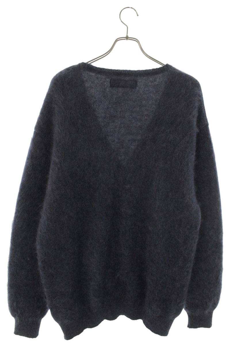 WACKO MARIA FW25 Mohair Blend Cardigan Purple Size XL