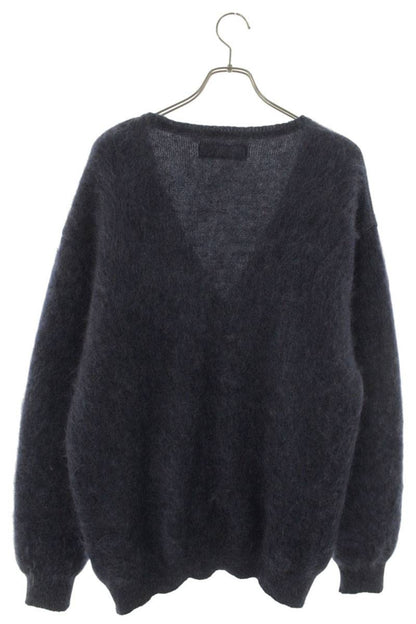 WACKO MARIA FW25 Mohair Blend Cardigan Purple Size XL