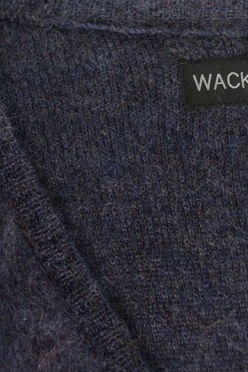 WACKO MARIA FW25 Mohair Blend Cardigan Purple Size XL