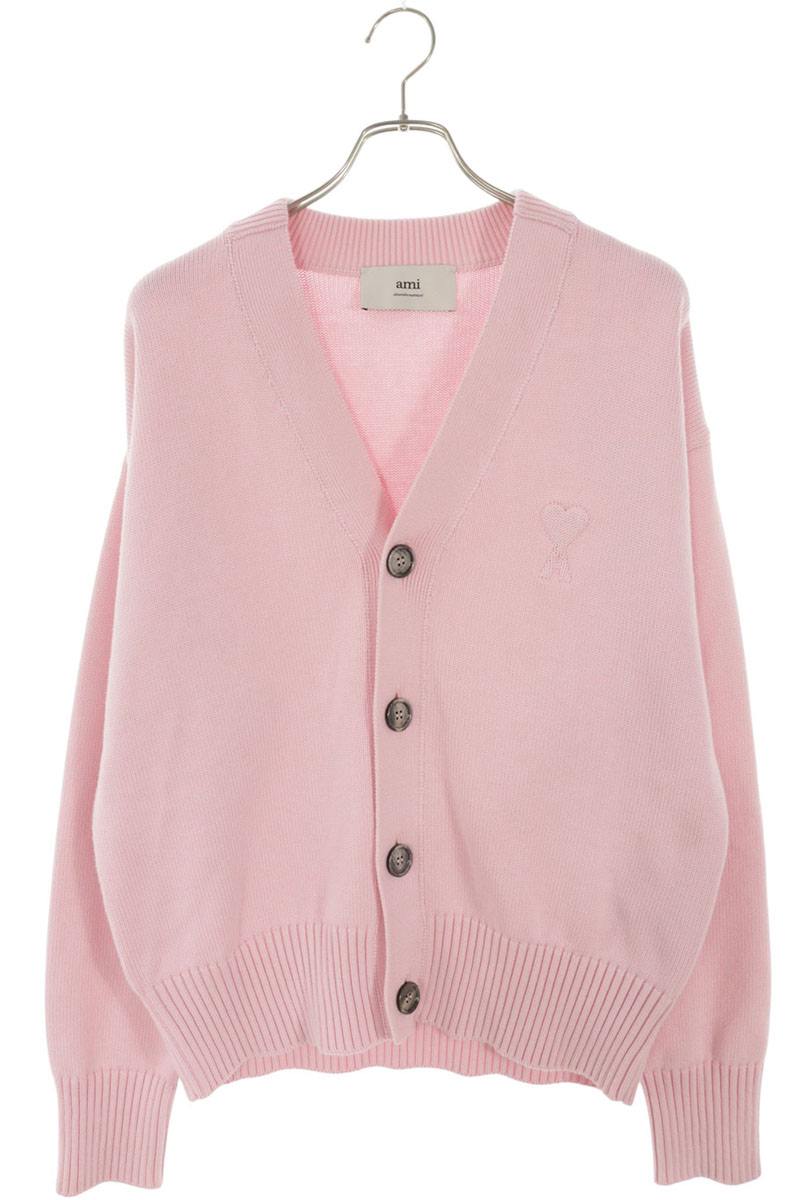 AMI Alexandre Mattiussi Tanabata Heart Logo Cardigan Size S