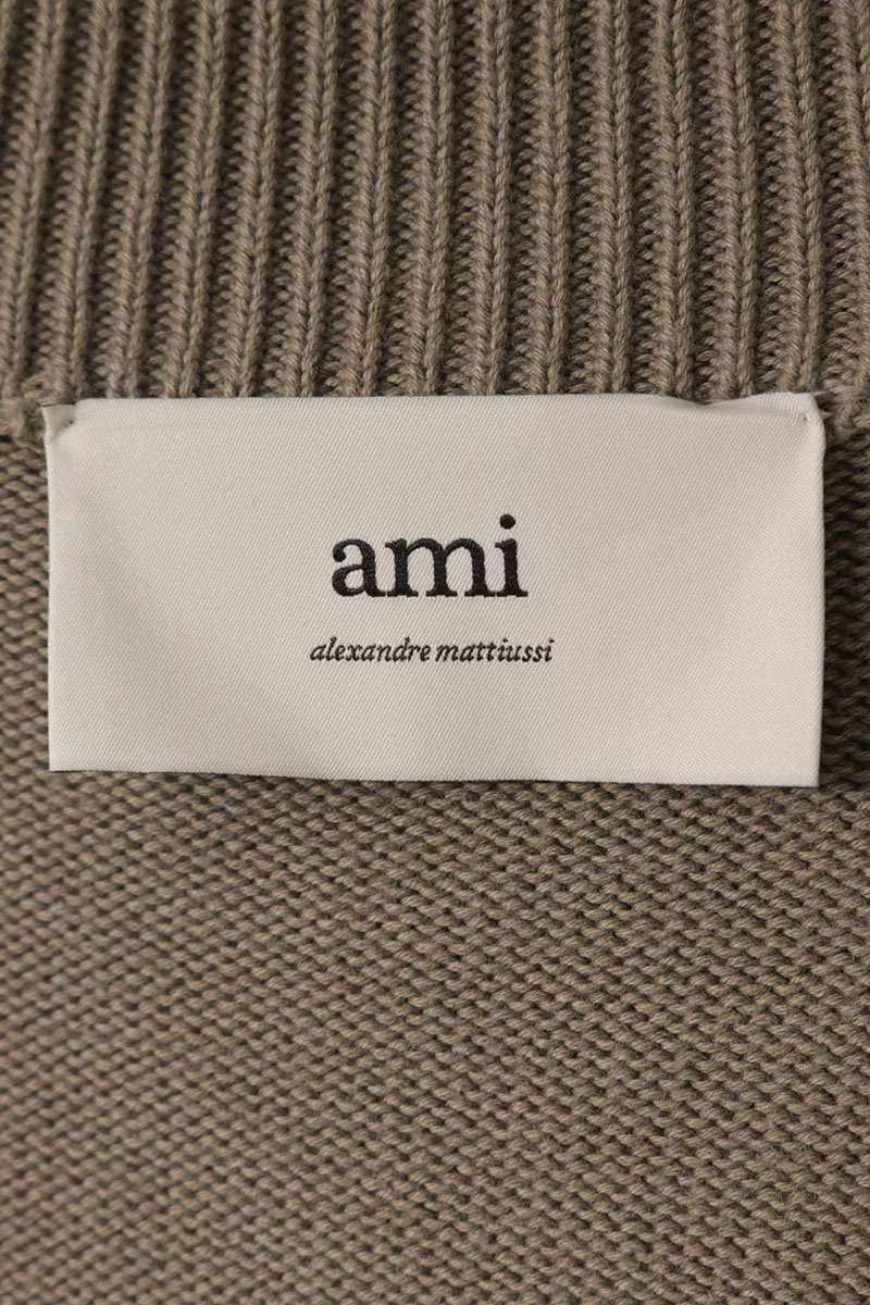 AMI Alexandre Mattiussi Logo Cardigan Gray Size L