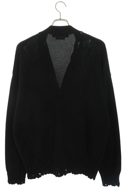 MARNI FW25 Cotton Logo Stitch Cardigan Black Size S