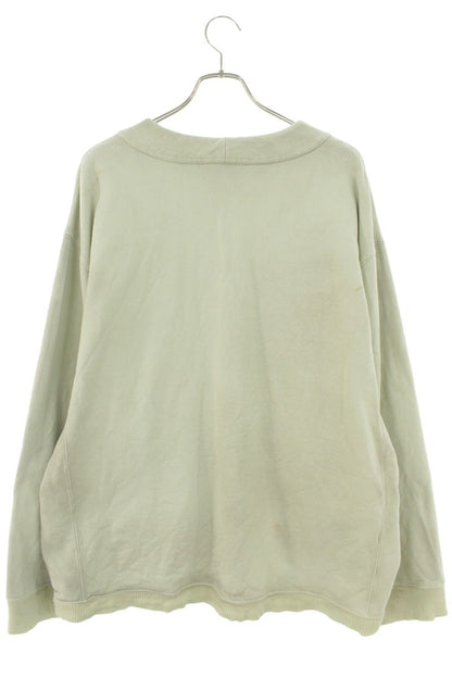 miumiu Distressed Cotton Cardigan Light Green Size XL
