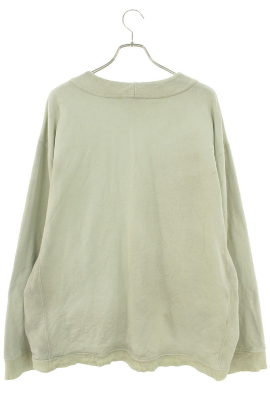 miumiu Distressed Cotton Cardigan Light Green Size XL
