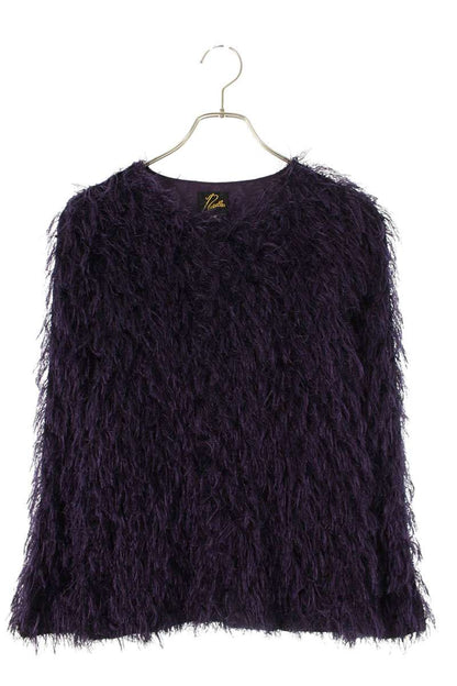 Needles 23AW Shaggy Snap Cardigan Purple Size M