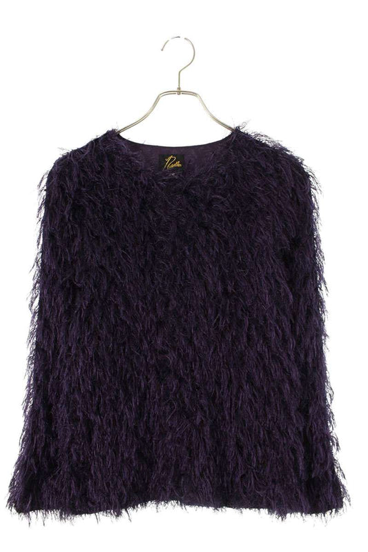 Needles 23AW Shaggy Snap Cardigan Purple Size M