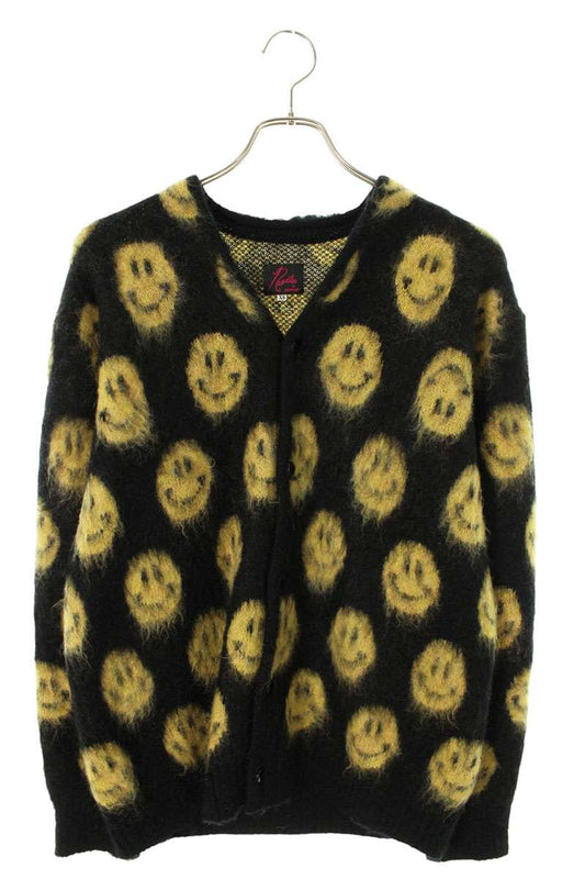 Needles Smile Pattern Mohair Cardigan Multi Size XS