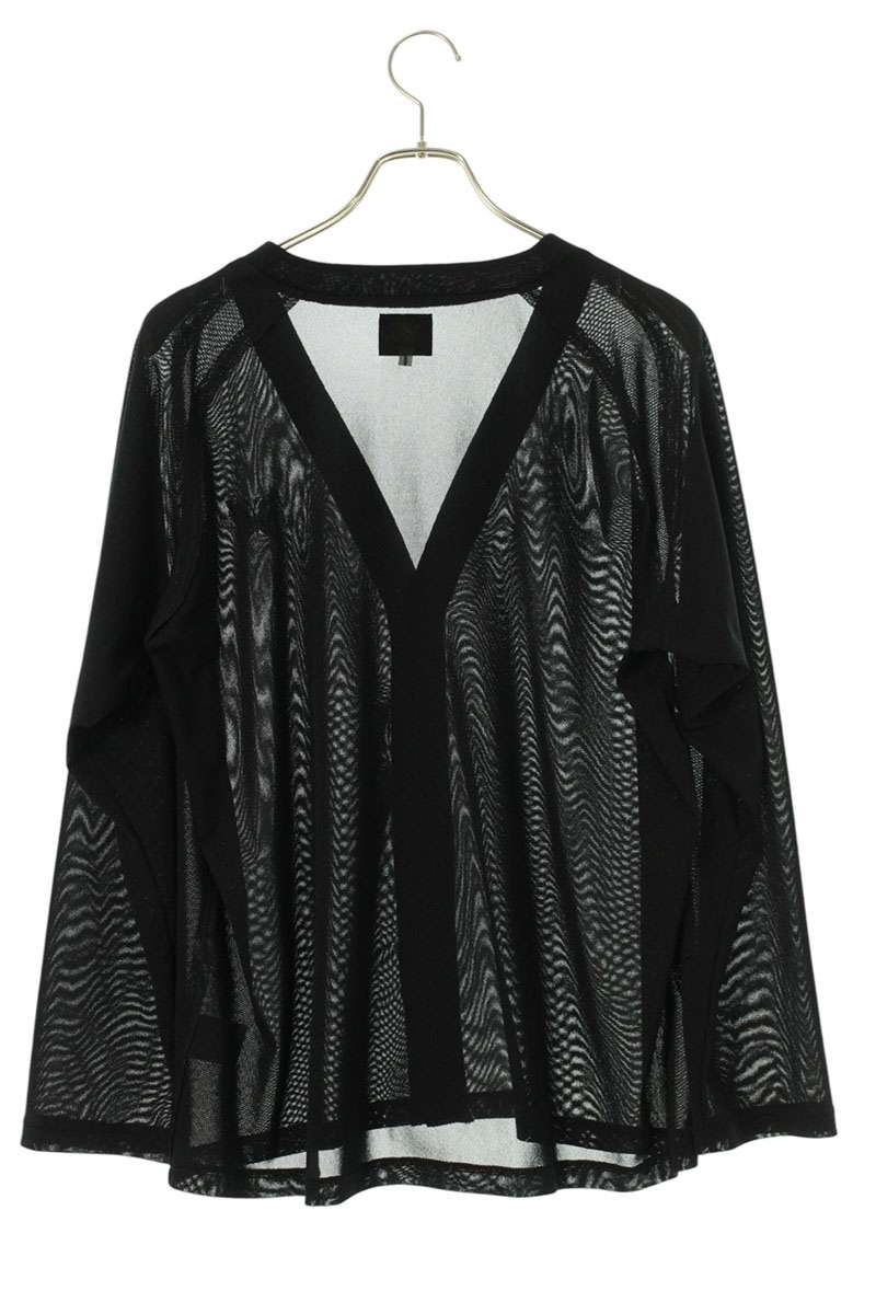 Needles Poly Mesh V-Neck Summer Cardigan Black Size S
