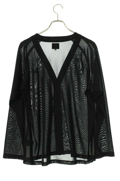 Needles Poly Mesh V-Neck Summer Cardigan Black Size S