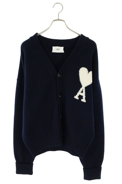 AMI Alexandre Mattiussi Wool Ami de Coeur Cardigan Size L