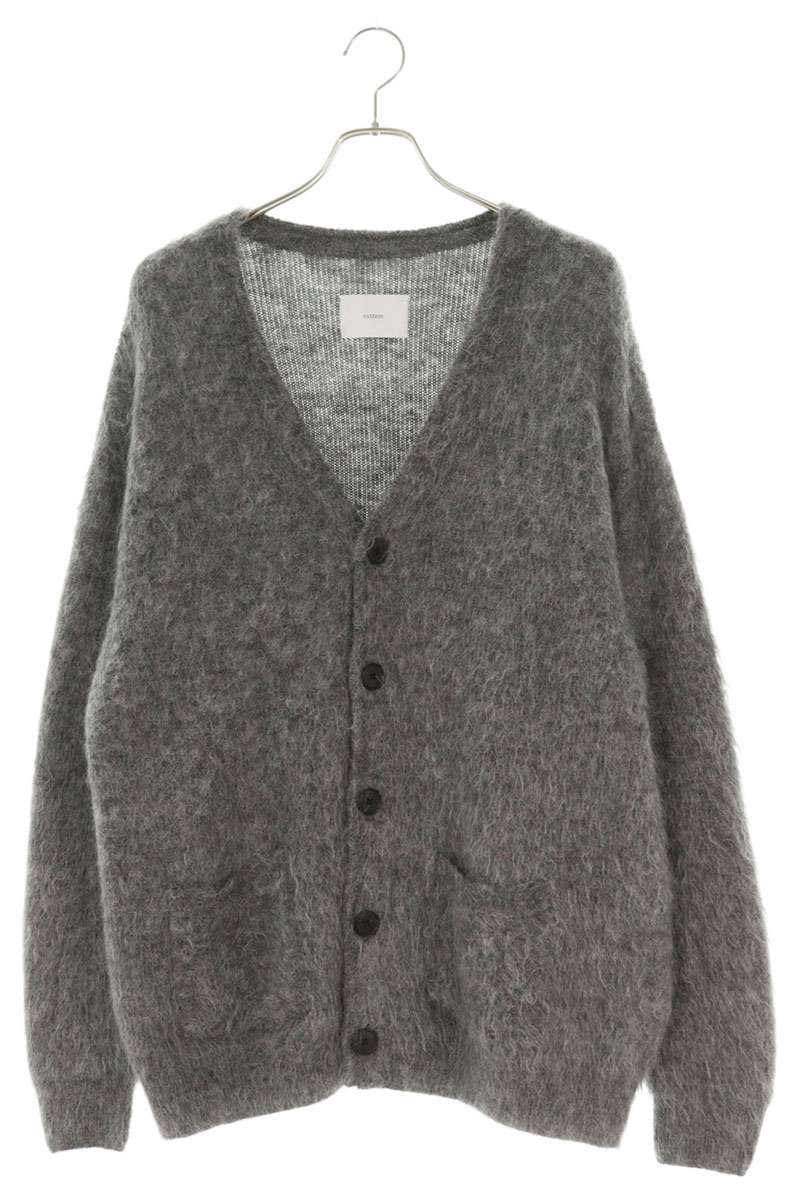 stein Mohair Blend V-Neck Cardigan Gray Size M