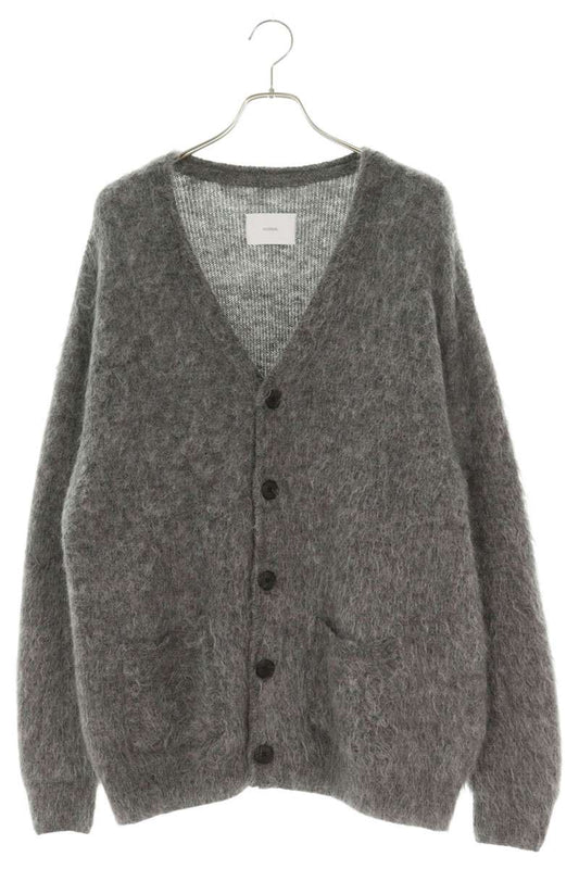 stein Mohair Blend V-Neck Cardigan Gray Size M