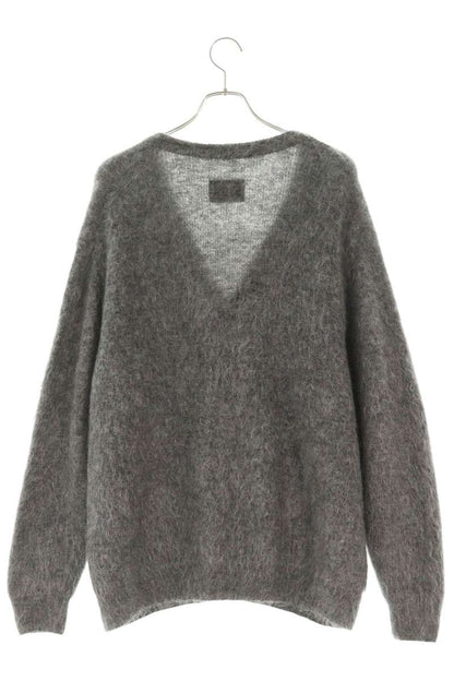 stein Mohair Blend V-Neck Cardigan Gray Size M