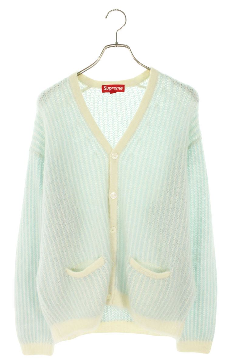 SUPREME 25SS 2-Tone Mohair Wool Cardigan Size M