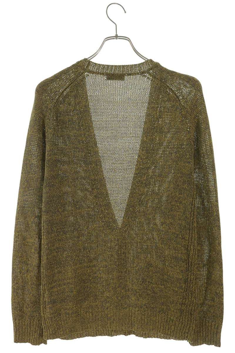 DRIES VAN NOTEN Linen Acetate Cardigan Yellow Size M