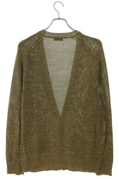 DRIES VAN NOTEN Linen Acetate Cardigan Yellow Size M