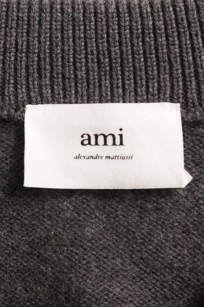 AMI Alexandre Mattiussi Multi Wool Heart A Cardigan Size M