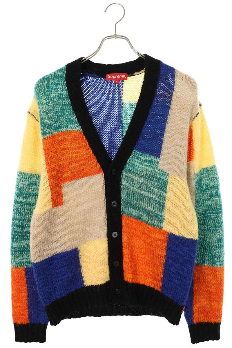 SUPREME 19SS Patchwork Mohair Cardigan Multi Size S