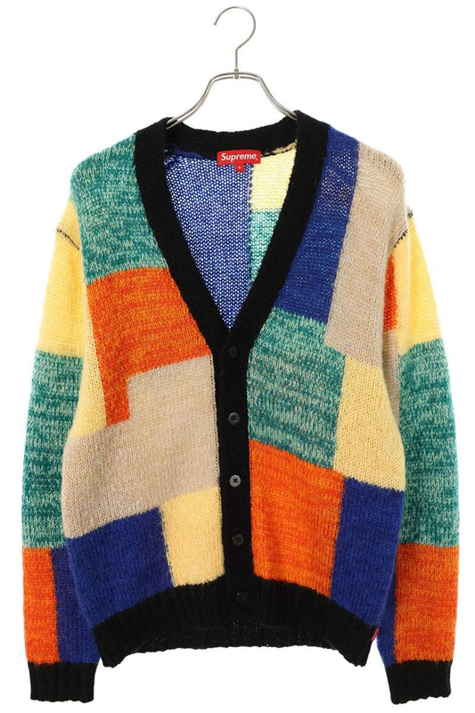 SUPREME 19SS Patchwork Mohair Cardigan Multi Size S