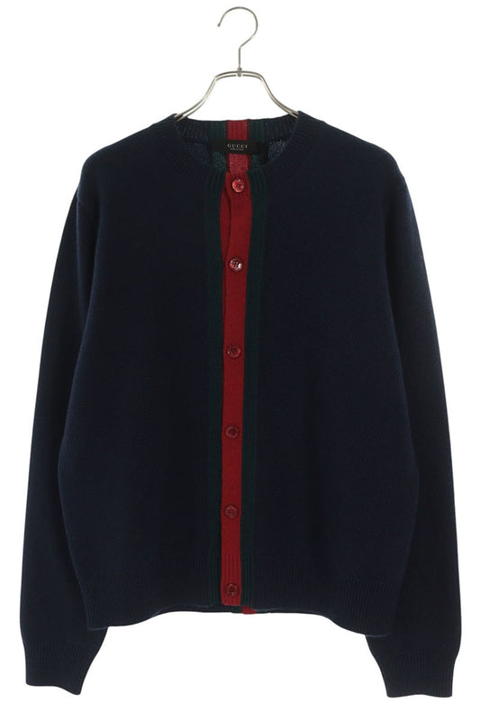 GUCCI SS26 Wool Web Stripe Cardigan Multi Size L
