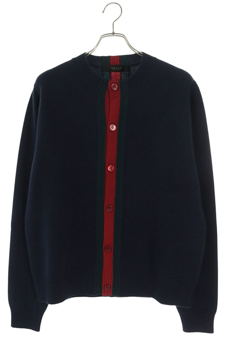 GUCCI SS26 Wool Web Stripe Cardigan Multi Size M