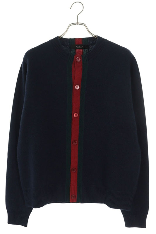 GUCCI SS26 Wool Web Stripe Cardigan Multi Size M