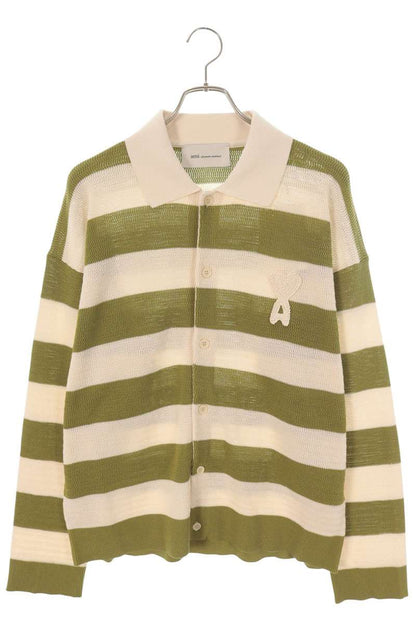 AMI Alexandre Mattiussi 26SS Cotton Striped Heart Size L