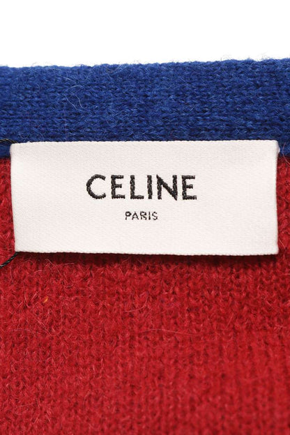 CELINE Star Sequin Alpaca Wool Knit Cardigan Multi Size XL