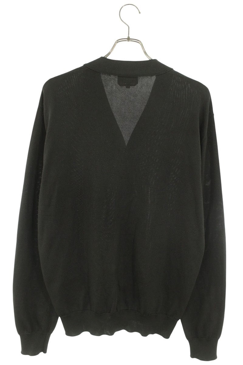HERMES Silk Cardigan Gray Size XL