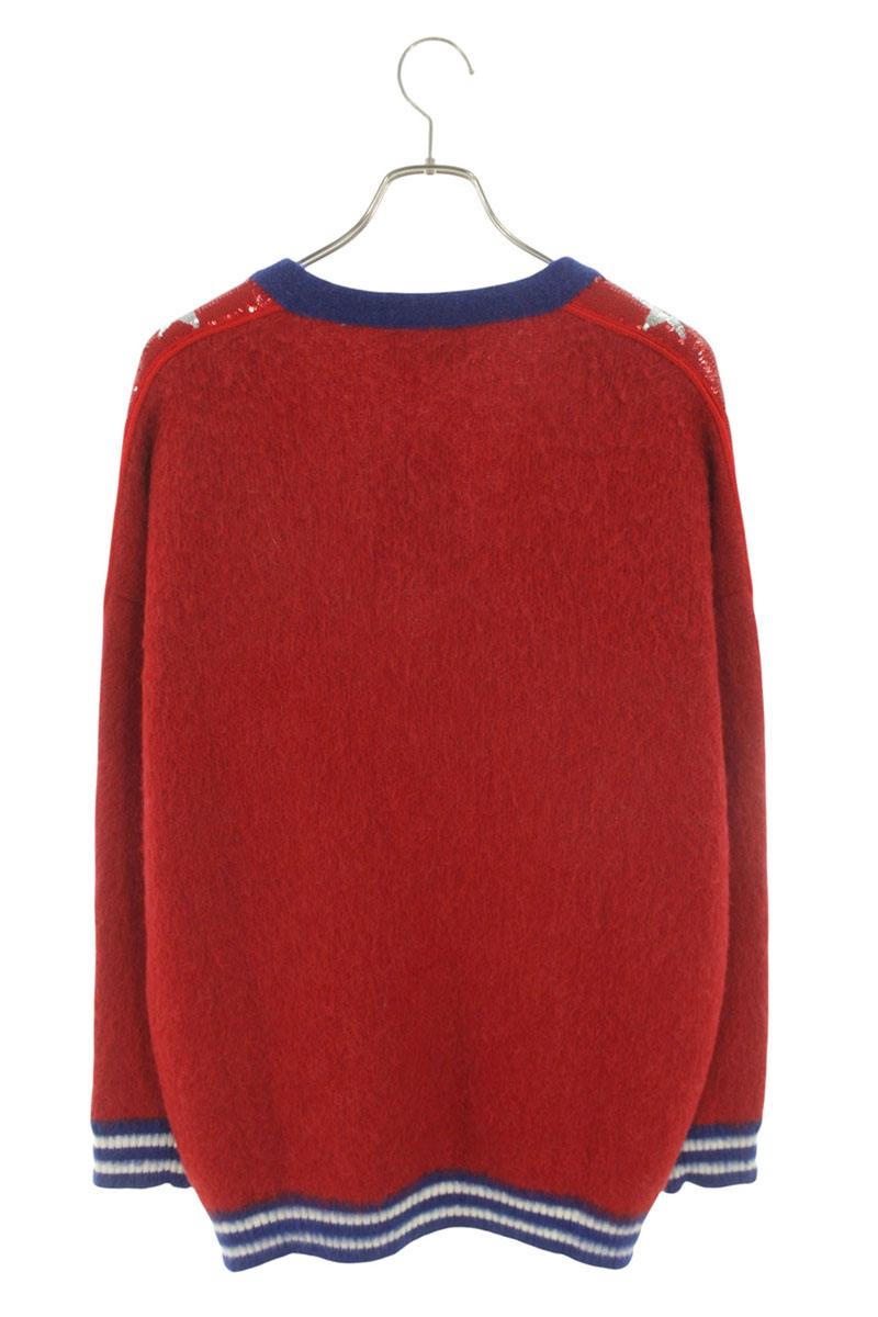 CELINE Star Sequin Alpaca Blend Cardigan Multi Size XS