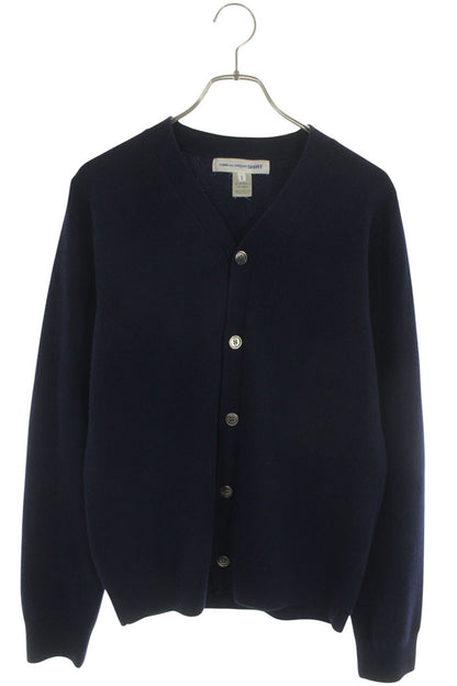 COMME des GARCONS SHIRT Navy Wool Knit Cardigan Size S