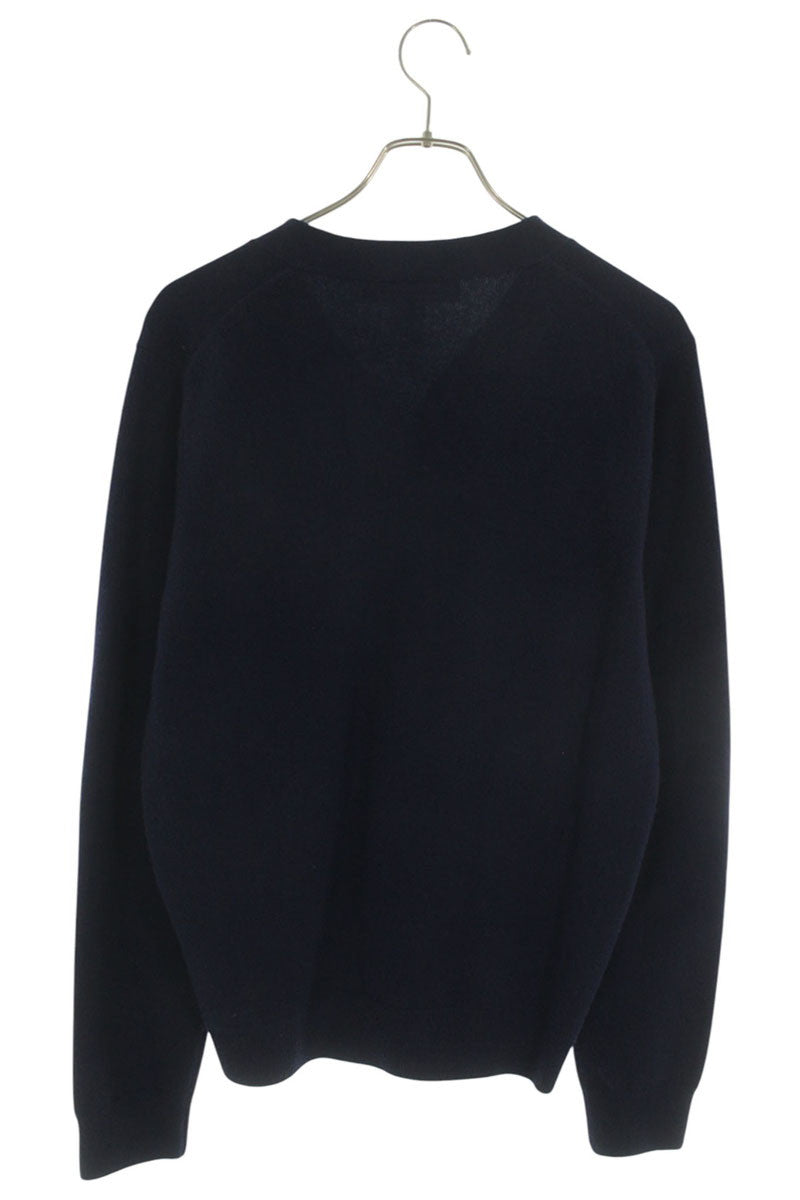 COMME des GARCONS SHIRT Navy Wool Knit Cardigan Size S
