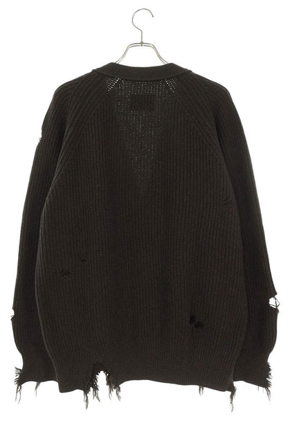 stein Milled Damage Knit Cardigan Brown Size S